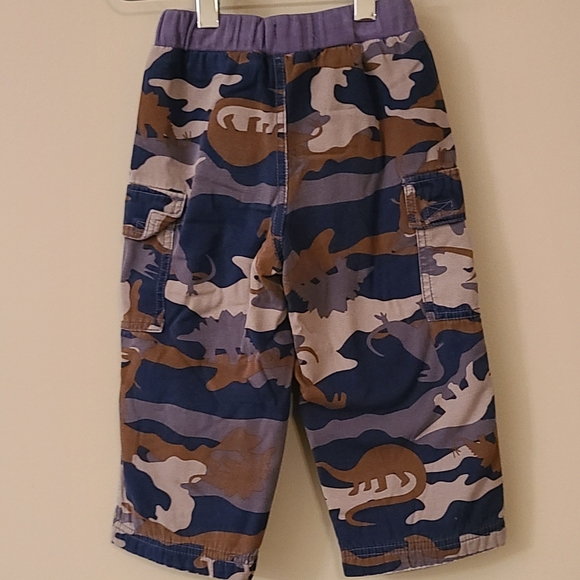 Fleece lined dinosaur camo elastic waist pants - Picture 2 of 6